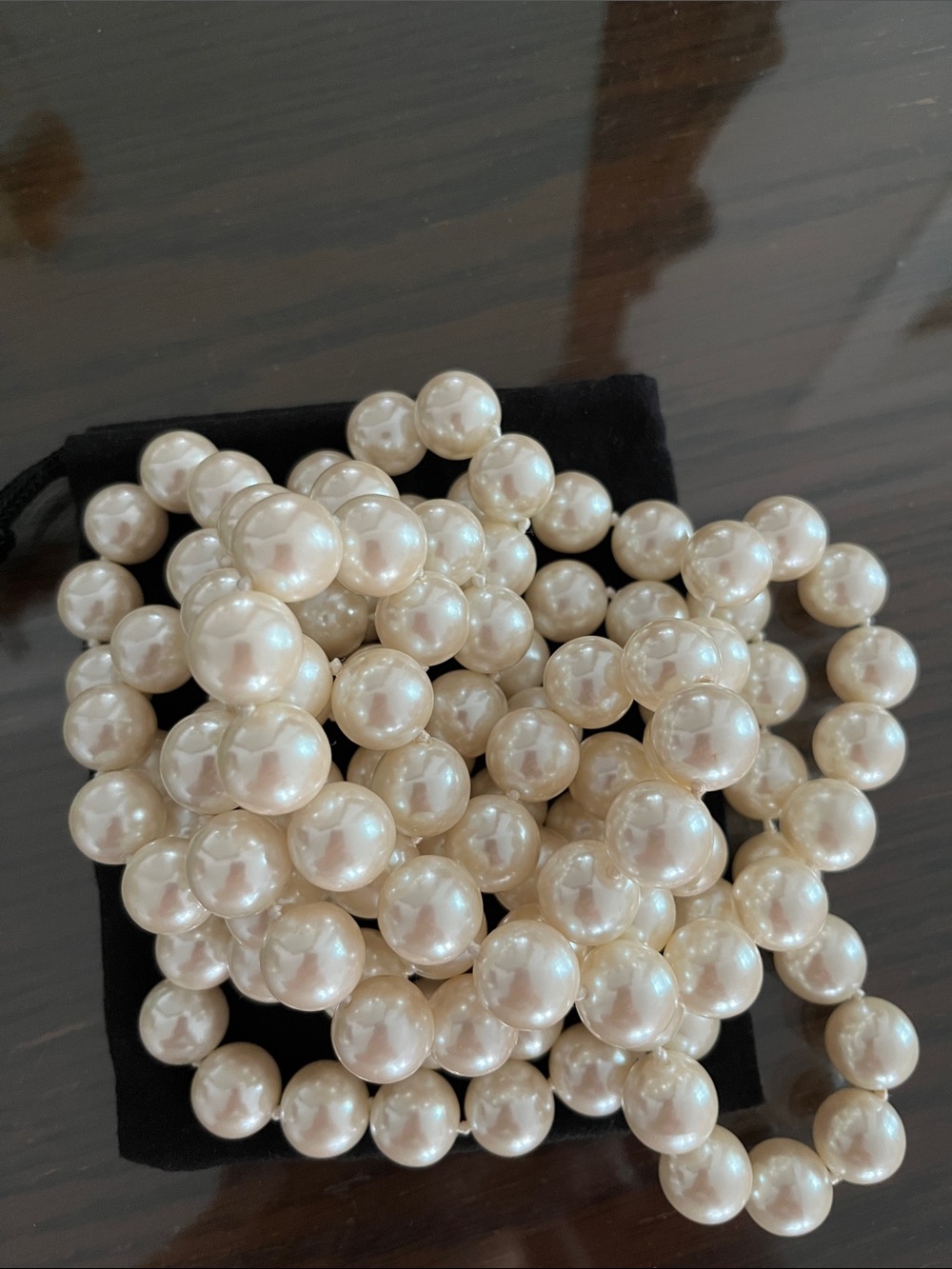 Classic Pearl Beaded Necklace Strand - Ivory Pearls